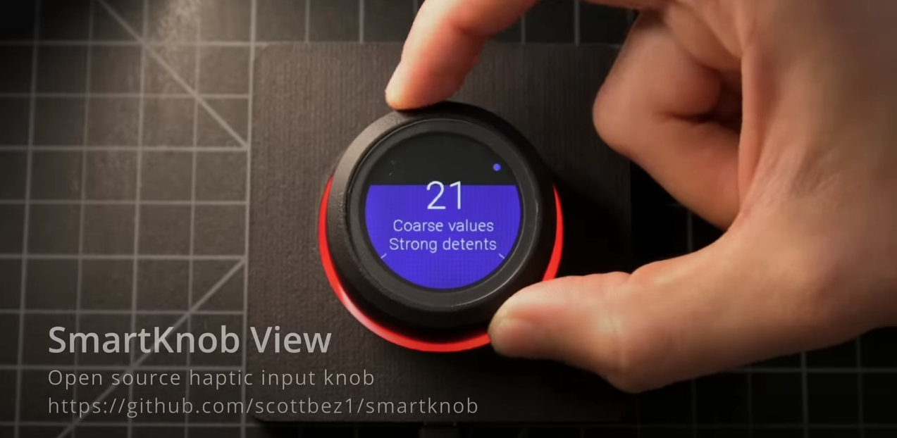 SmartKnob: Tüftler entwickelt coolen Drehknopf mit einstellbaren haptischen Feedback
